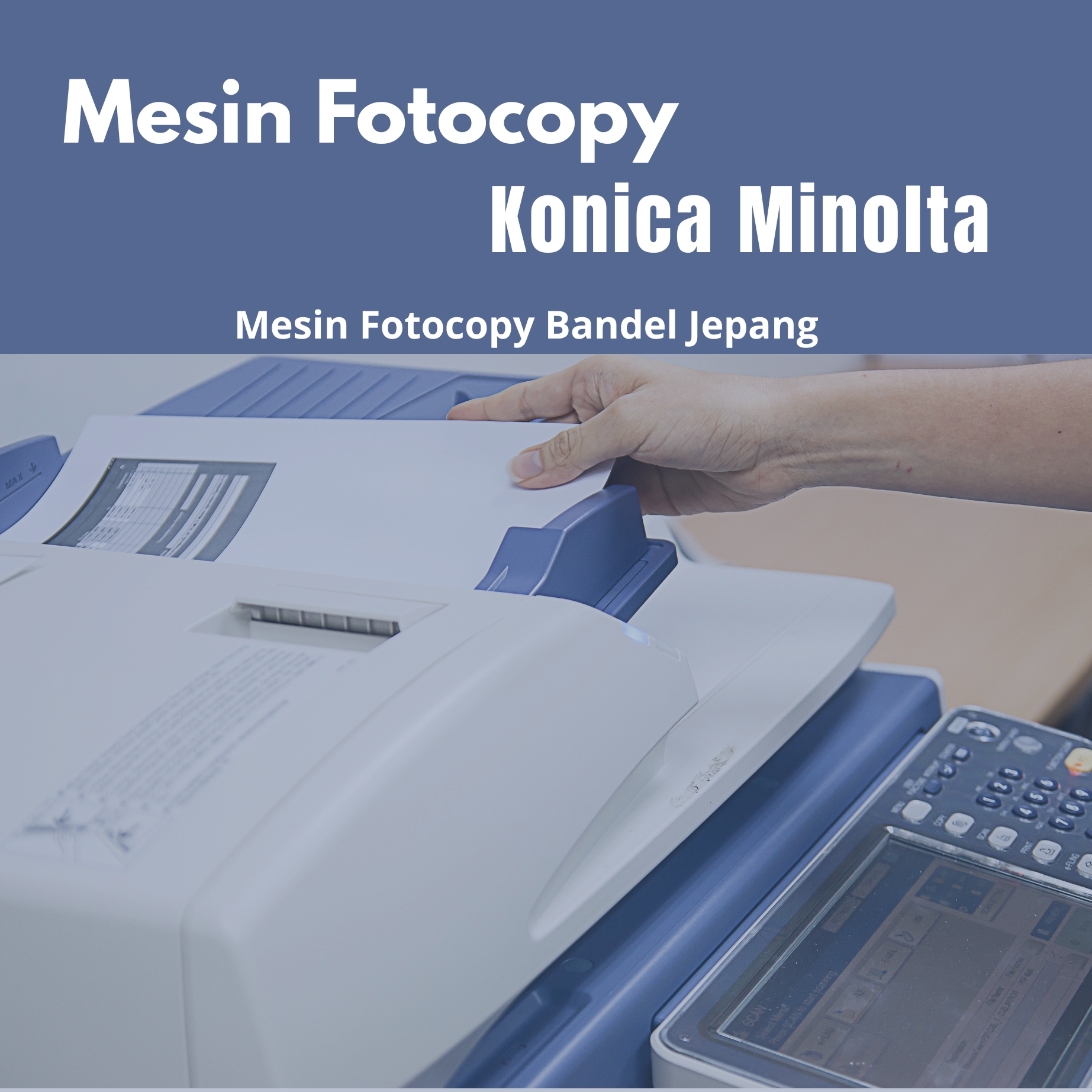 Mesin Fotocopy Konica Minolta: Mesin Fotocopy Bandel Jepang